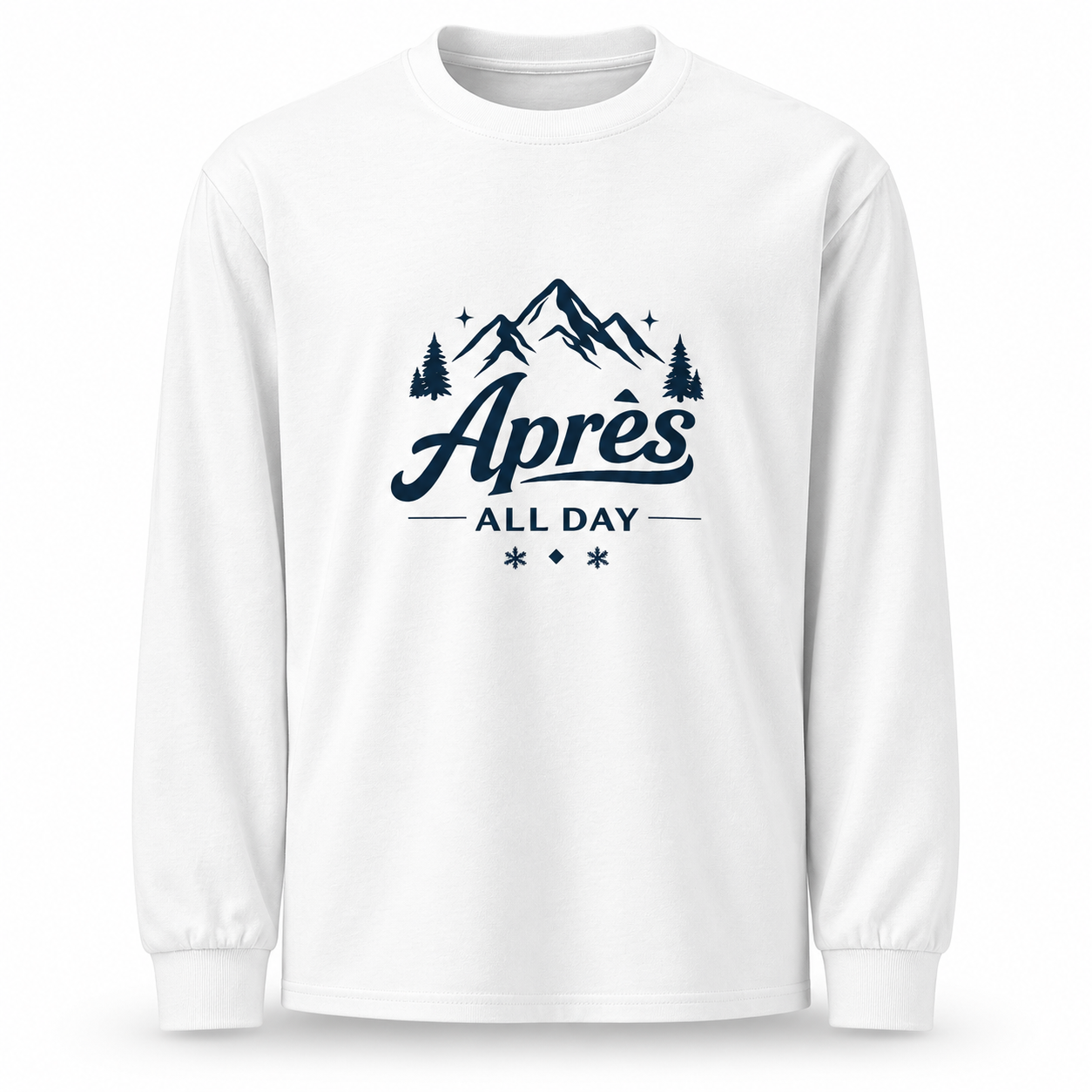 Apres All Day - Premium White Sweatshirt