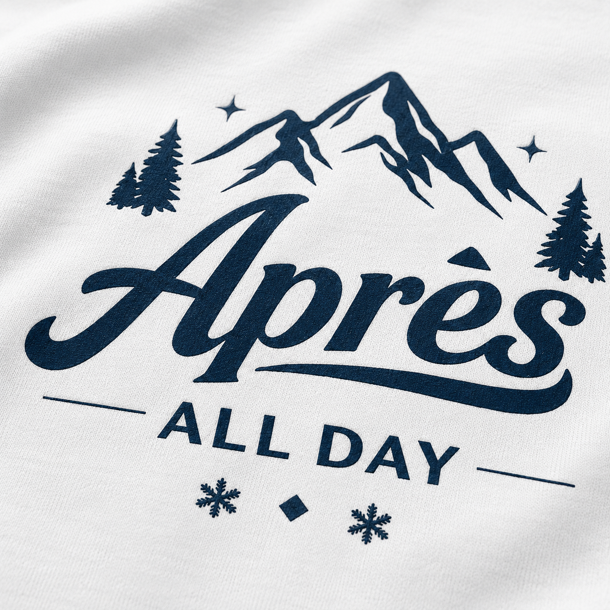 Apres All Day - Premium White Sweatshirt