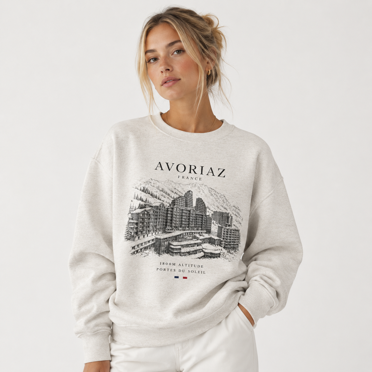 Avoriaz Unisex Sweatshirt - Oatmeal