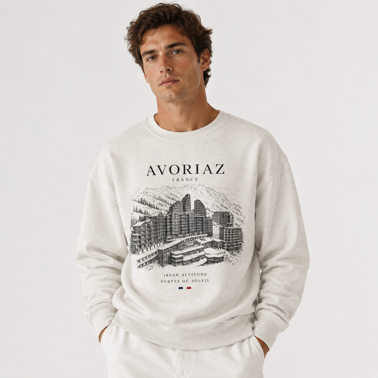 Avoriaz Unisex Sweatshirt - Oatmeal