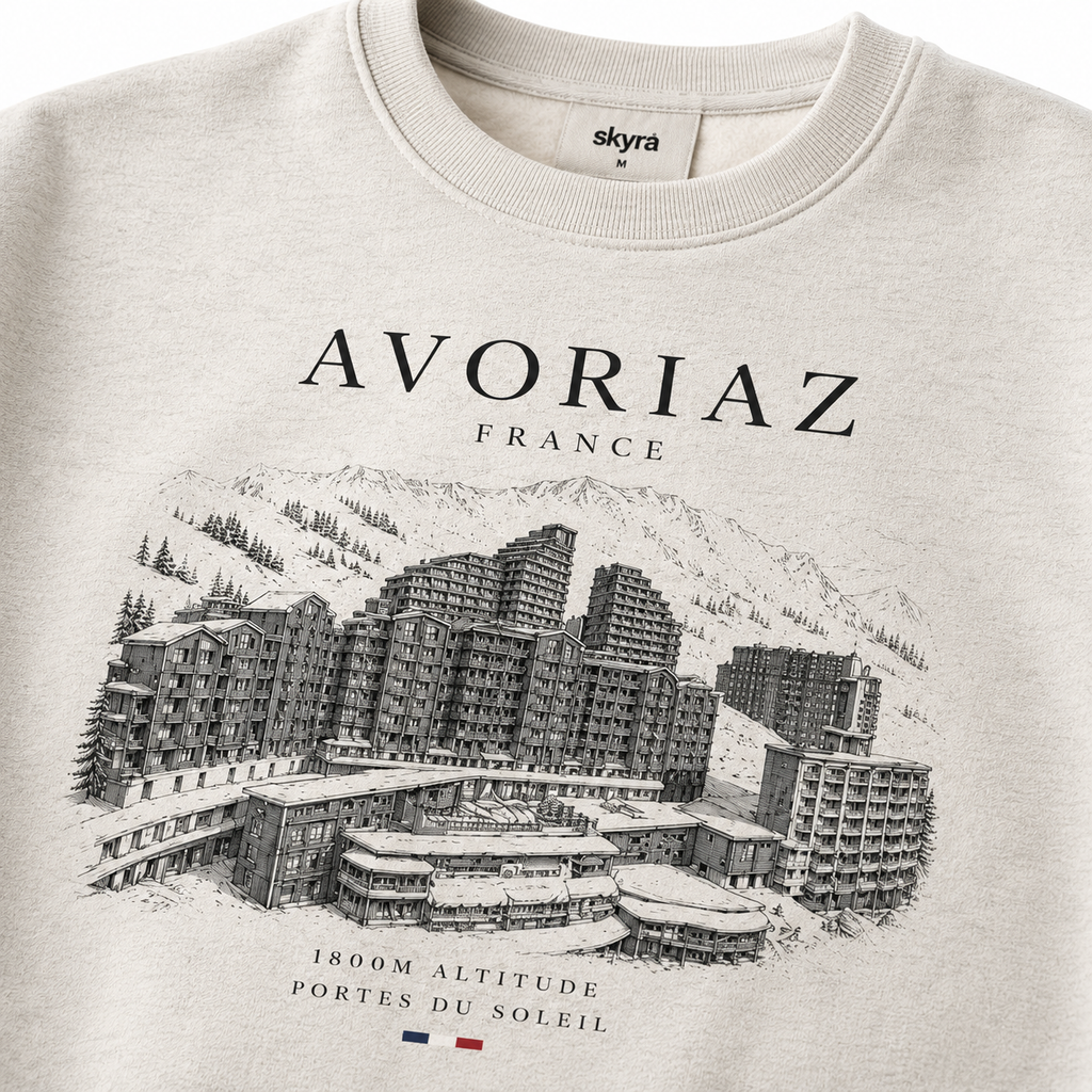 Avoriaz Unisex Sweatshirt - Oatmeal