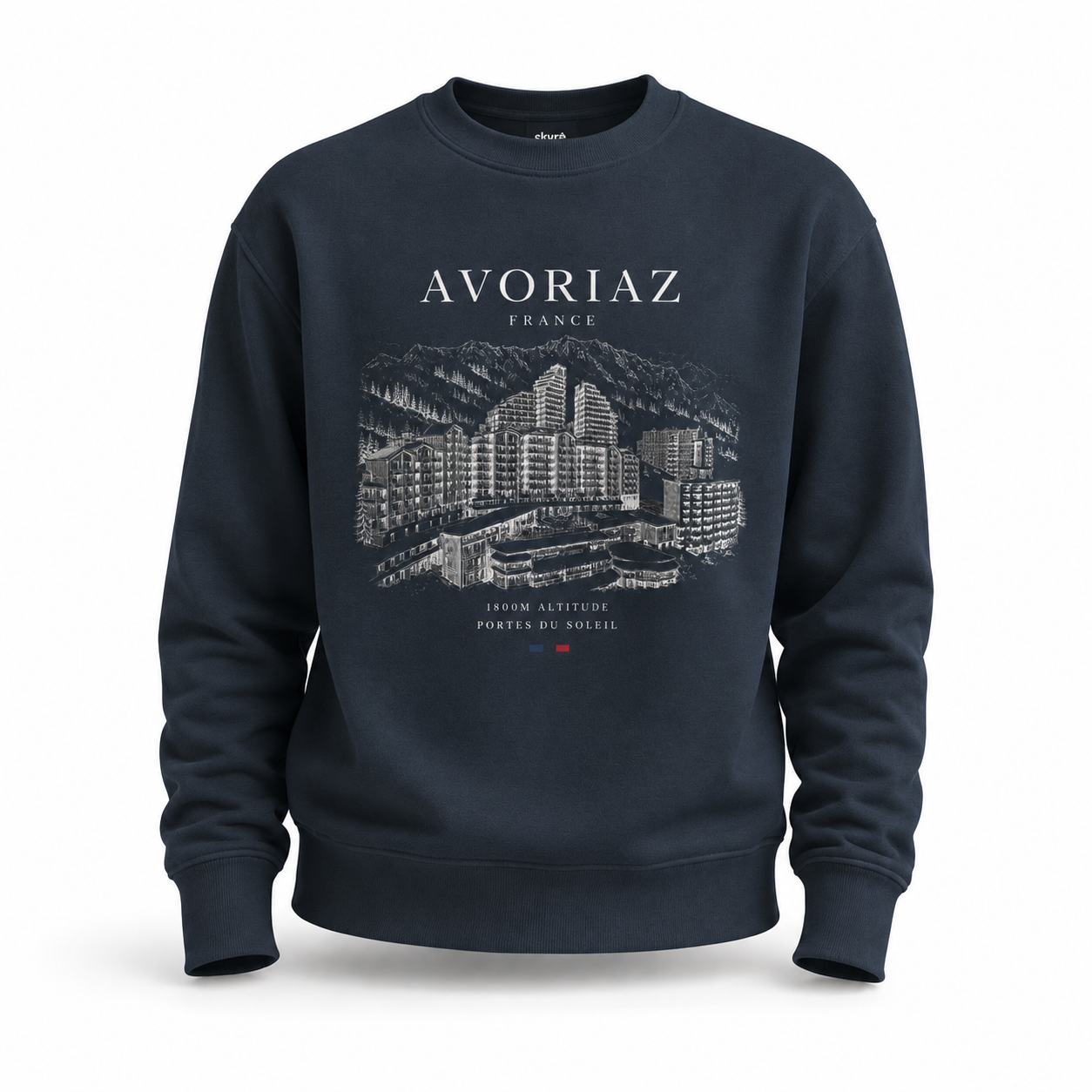 Avoriaz Unisex Sweatshirt – Navy