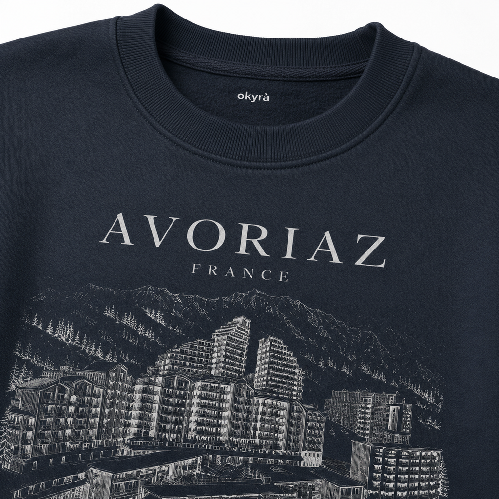 Avoriaz Unisex Sweatshirt – Navy