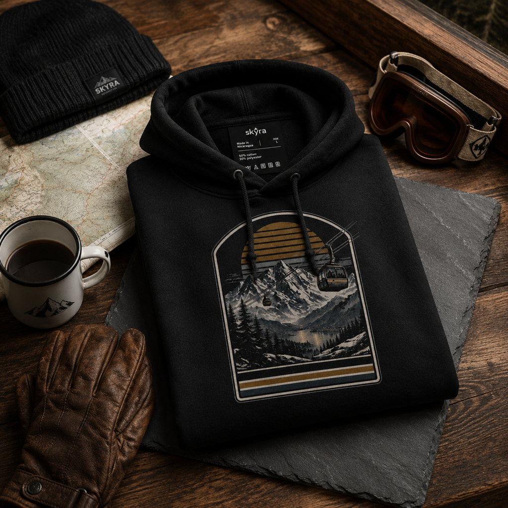 Retro Ski Gondola Hoodie