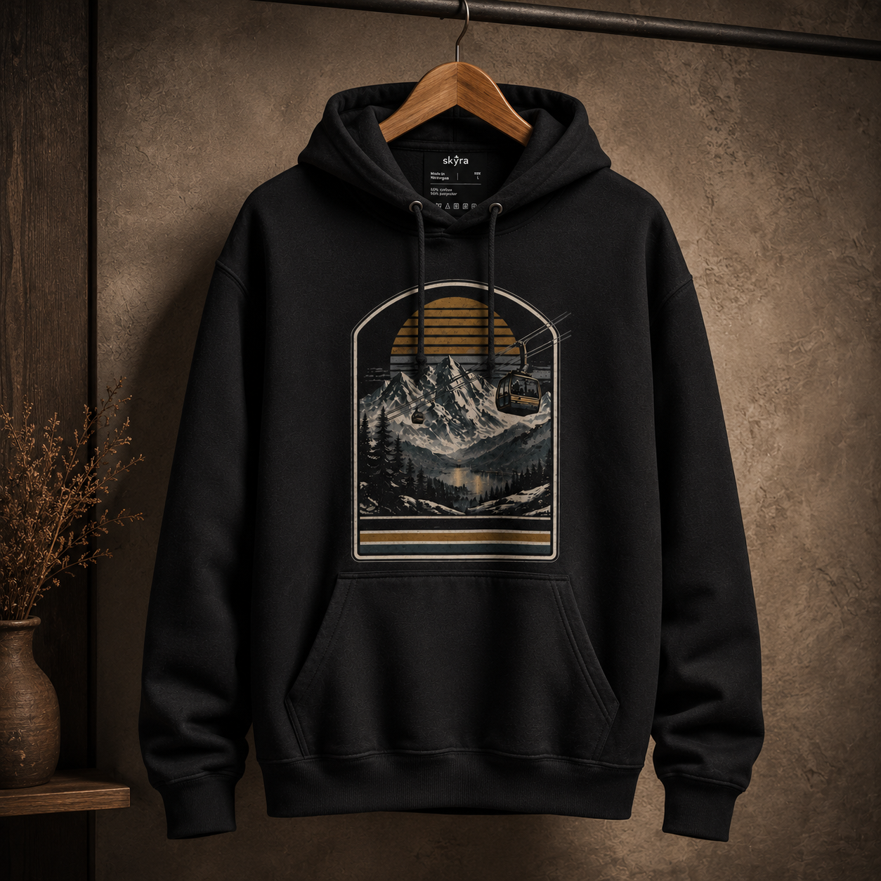 Retro Ski Gondola Hoodie