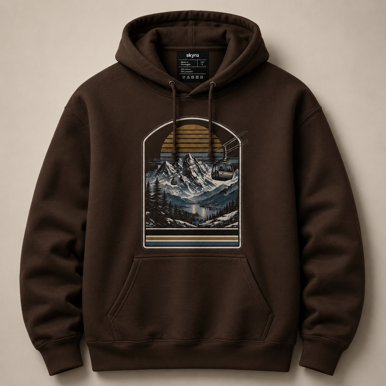 Retro Ski Gondola Hoodie