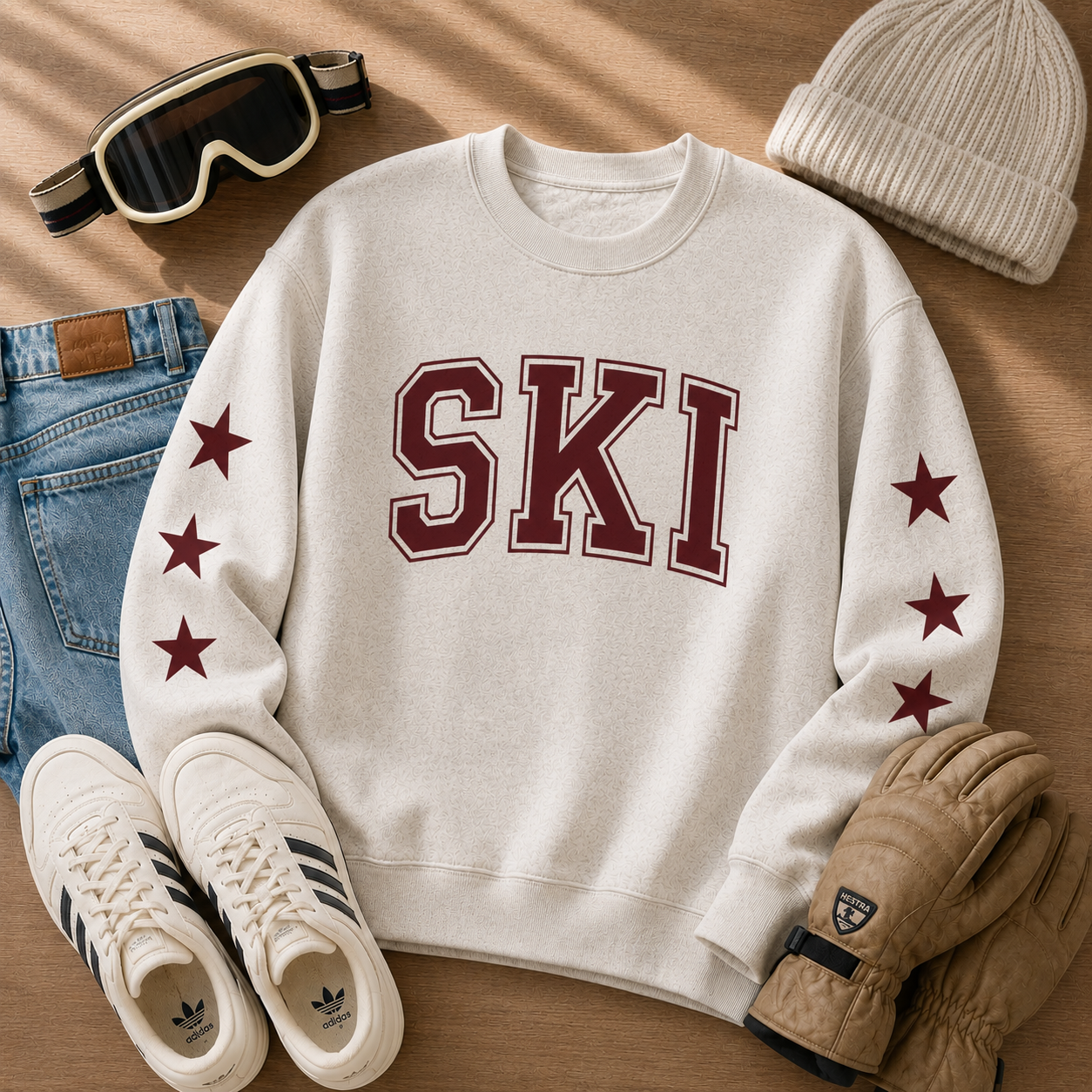 Ella Signature Ski Collegiate Sweatshirt