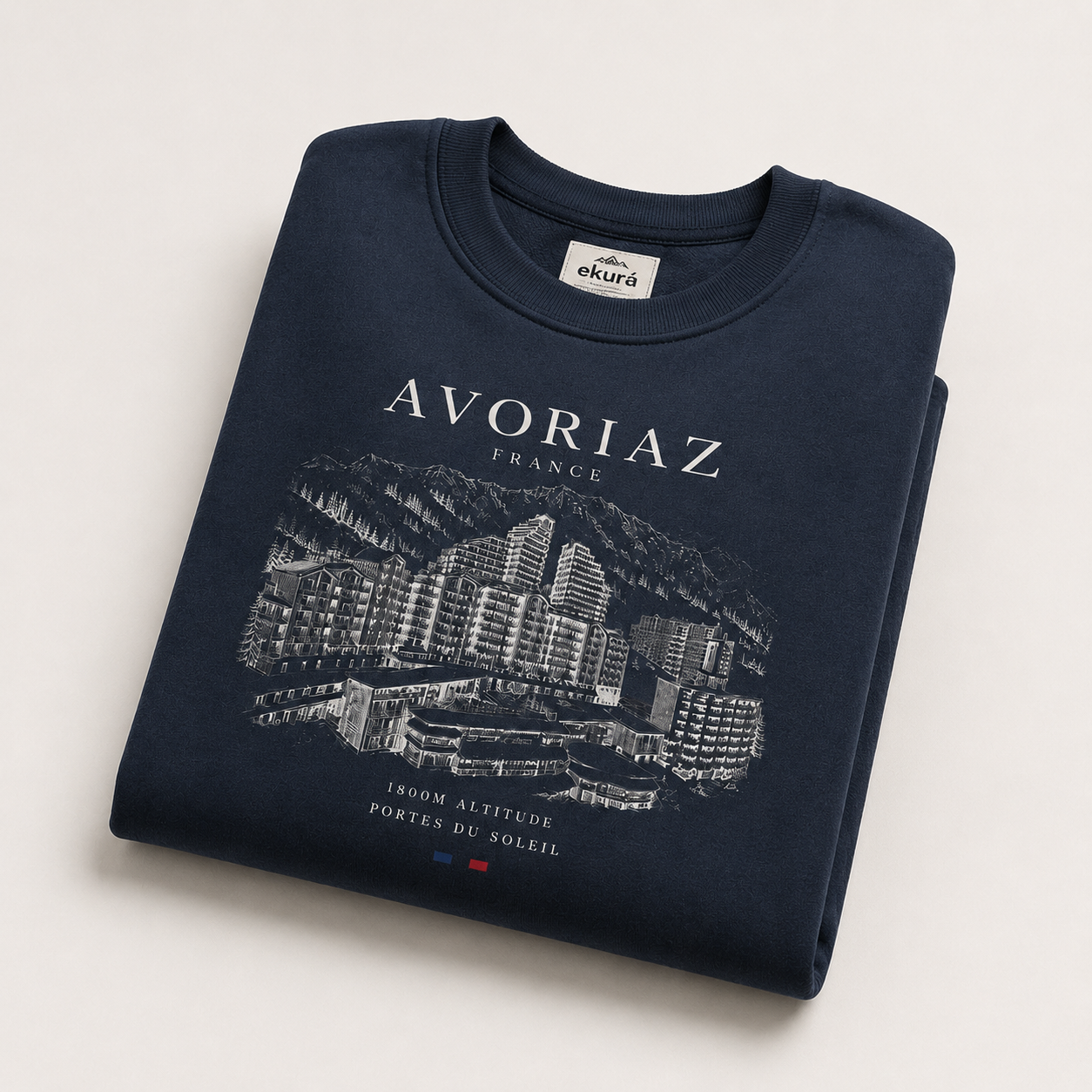 Avoriaz Unisex Sweatshirt – Navy