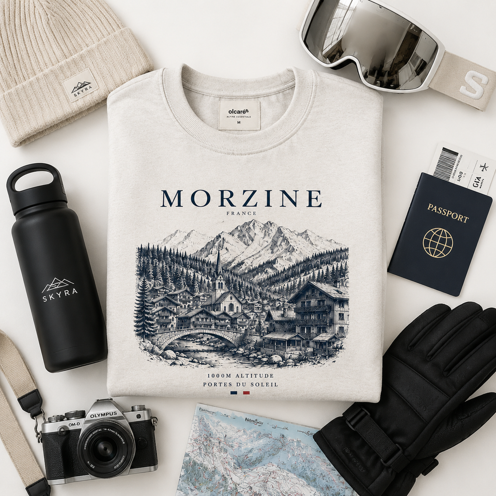 Morzine Unisex Sweatshirt – Oatmeal