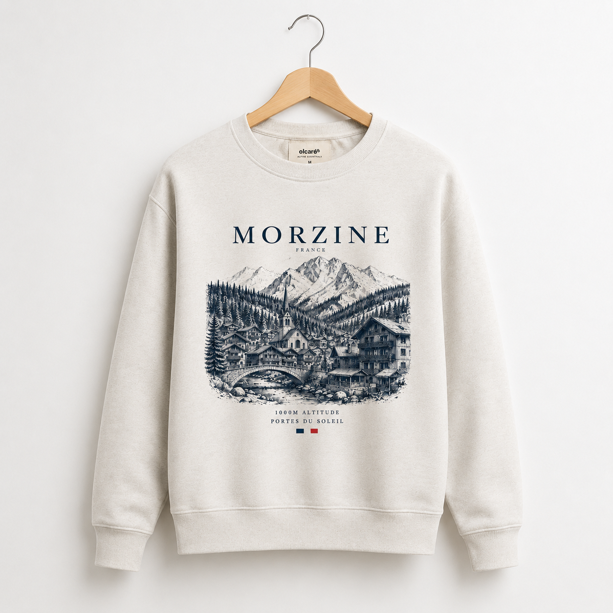 Morzine Unisex Sweatshirt – Oatmeal