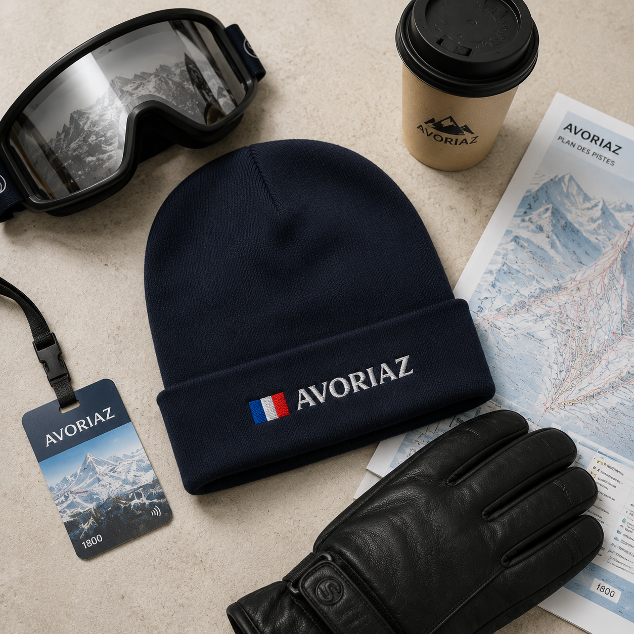 Avoriaz Embroidered Beanie