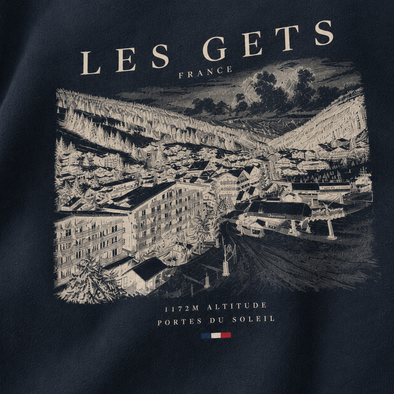 Les Gets Unisex Sweatshirt - Navy