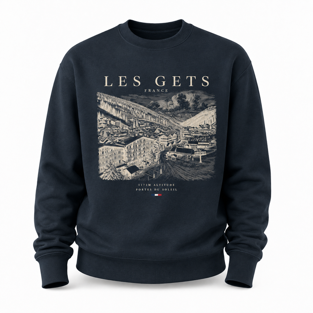 Les Gets Unisex Sweatshirt - Navy