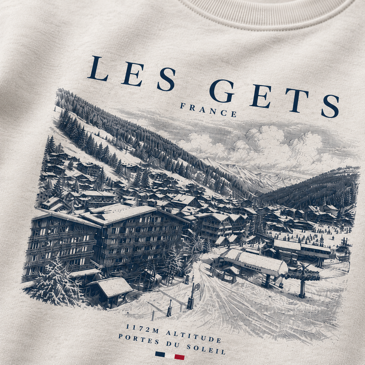 Les Gets Unisex Sweatshirt – Oatmeal
