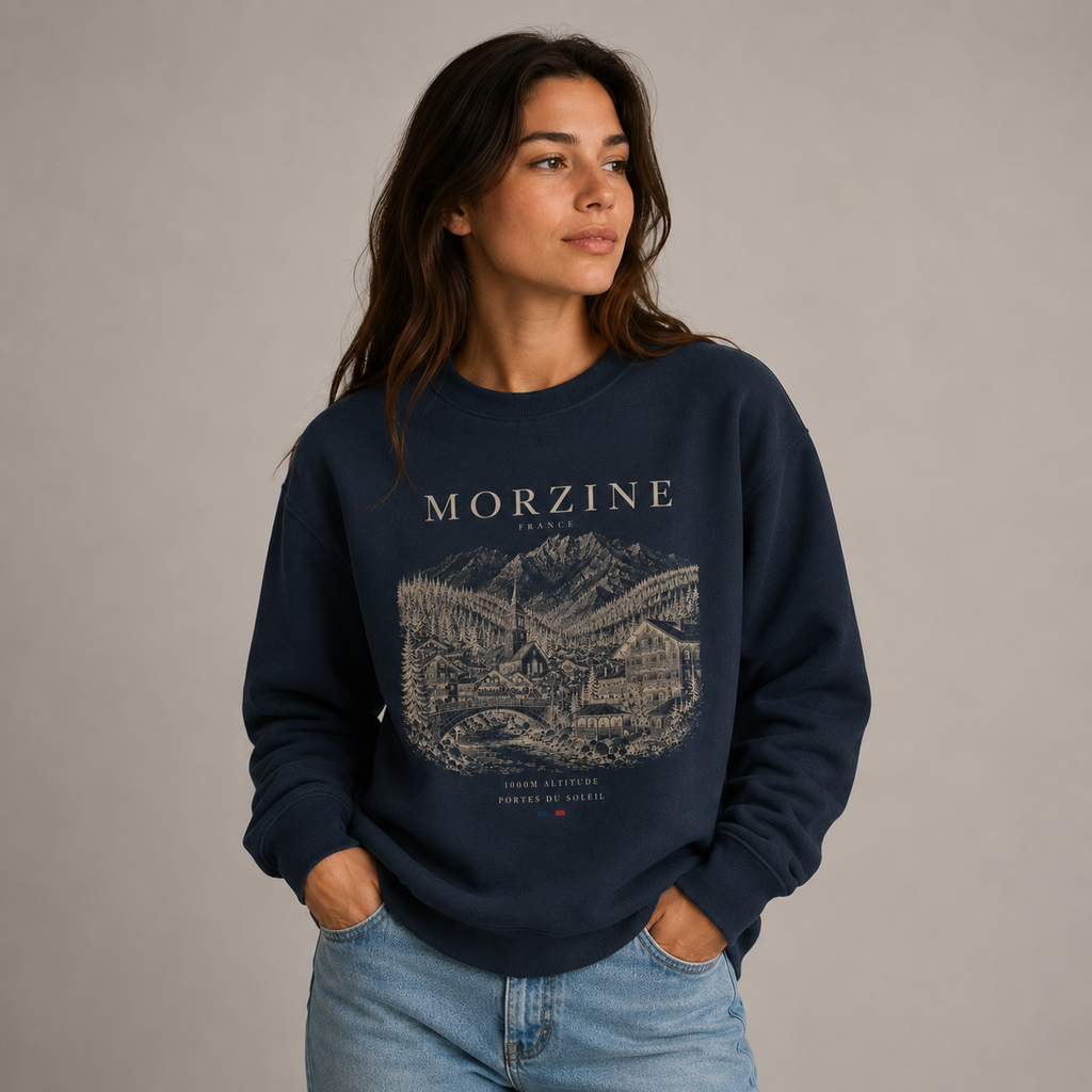 Morzine Unisex Sweatshirt – Navy