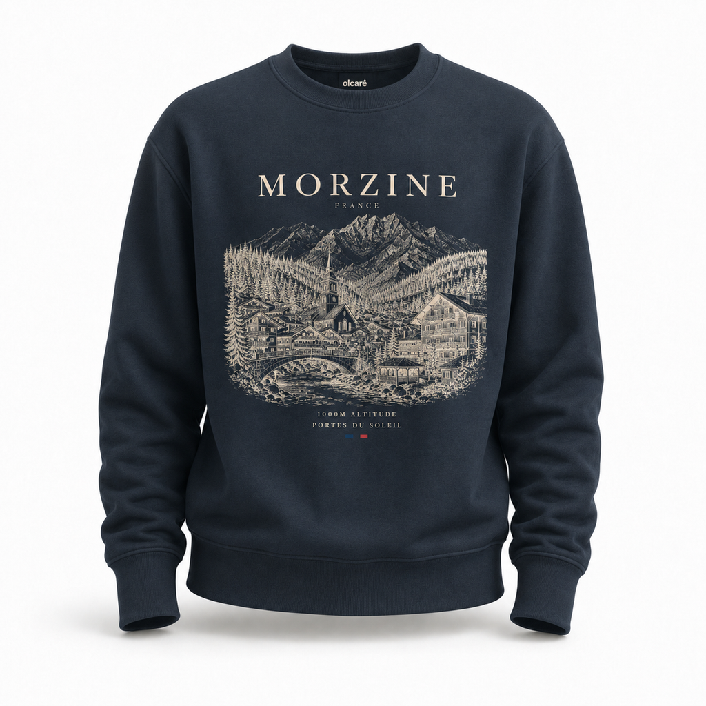 Morzine Unisex Sweatshirt – Navy