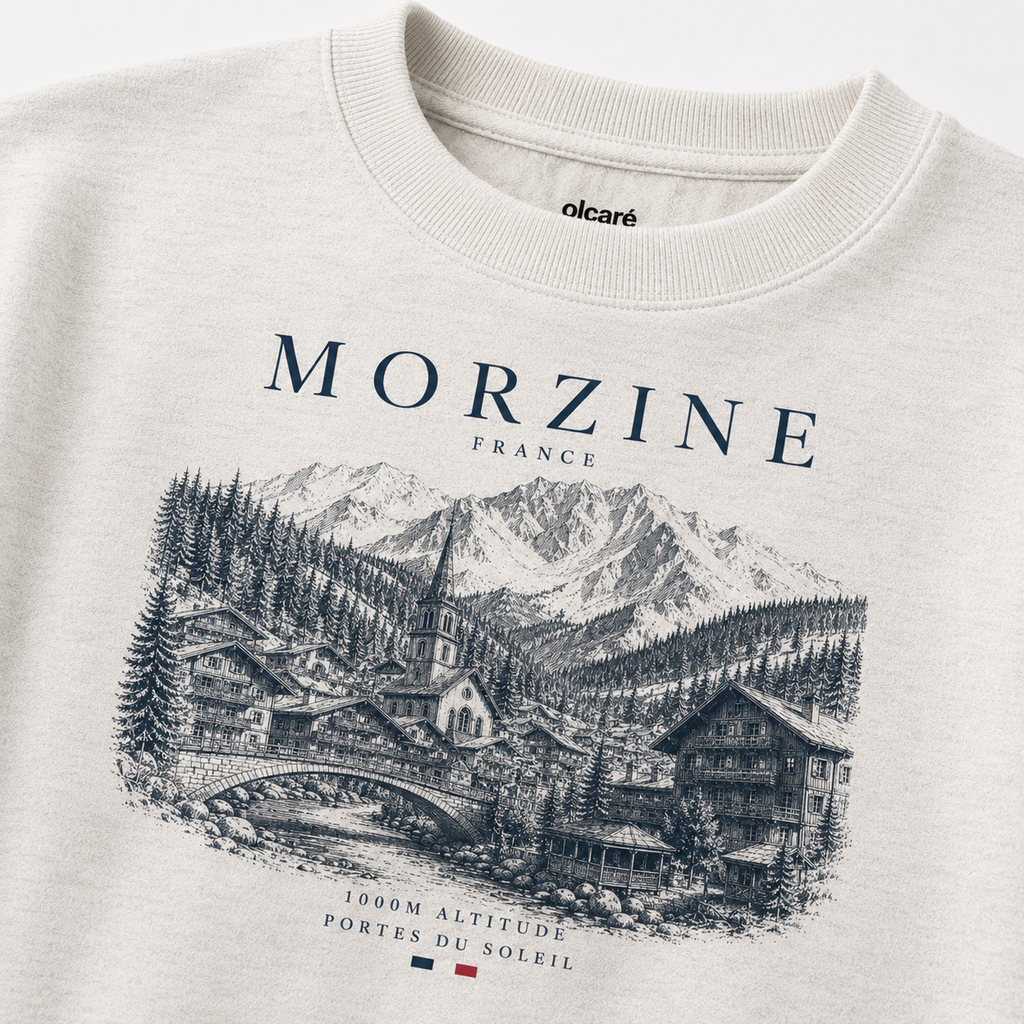 Morzine Unisex Sweatshirt – Oatmeal