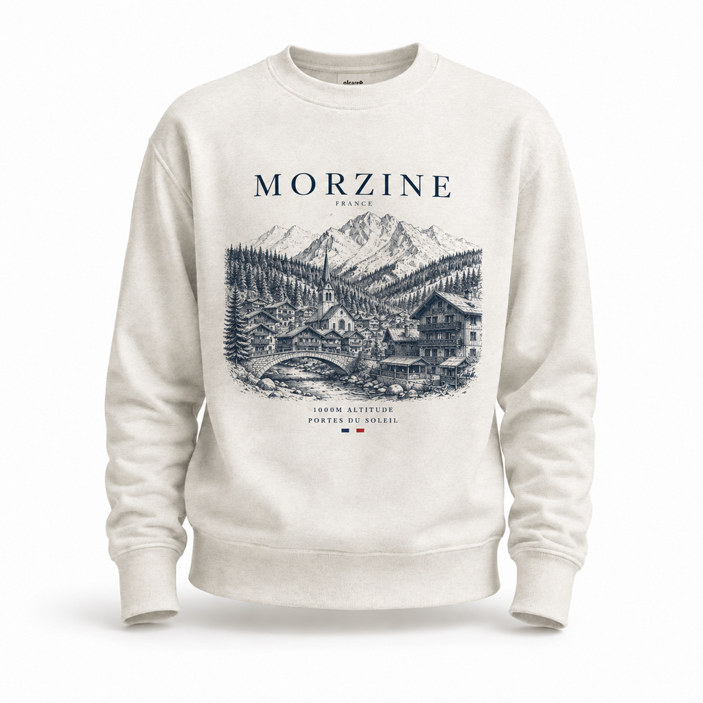 Morzine Unisex Sweatshirt – Oatmeal