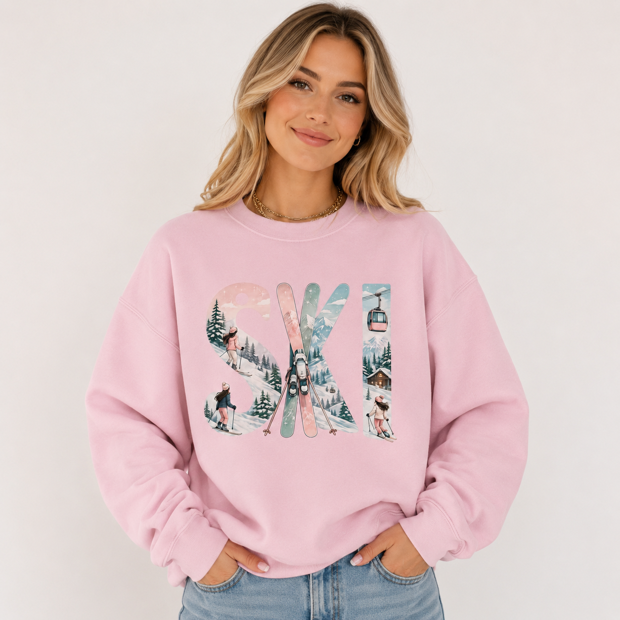 Blush Slopes Sweatshirt