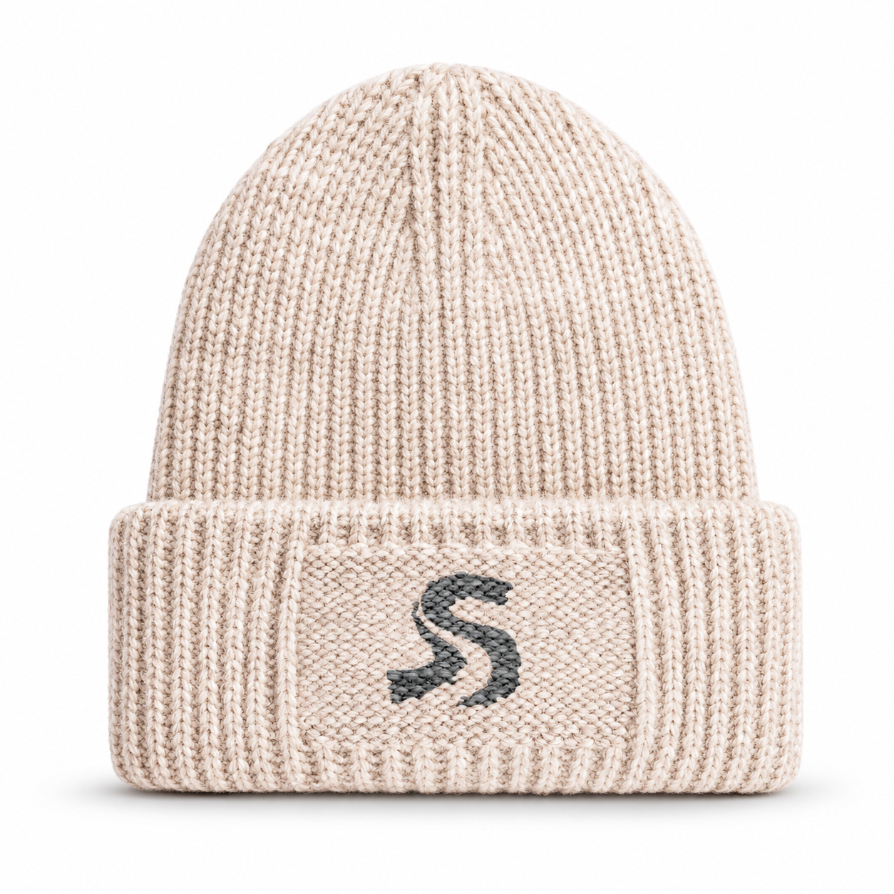 Reverse Chunky Knit Beanie