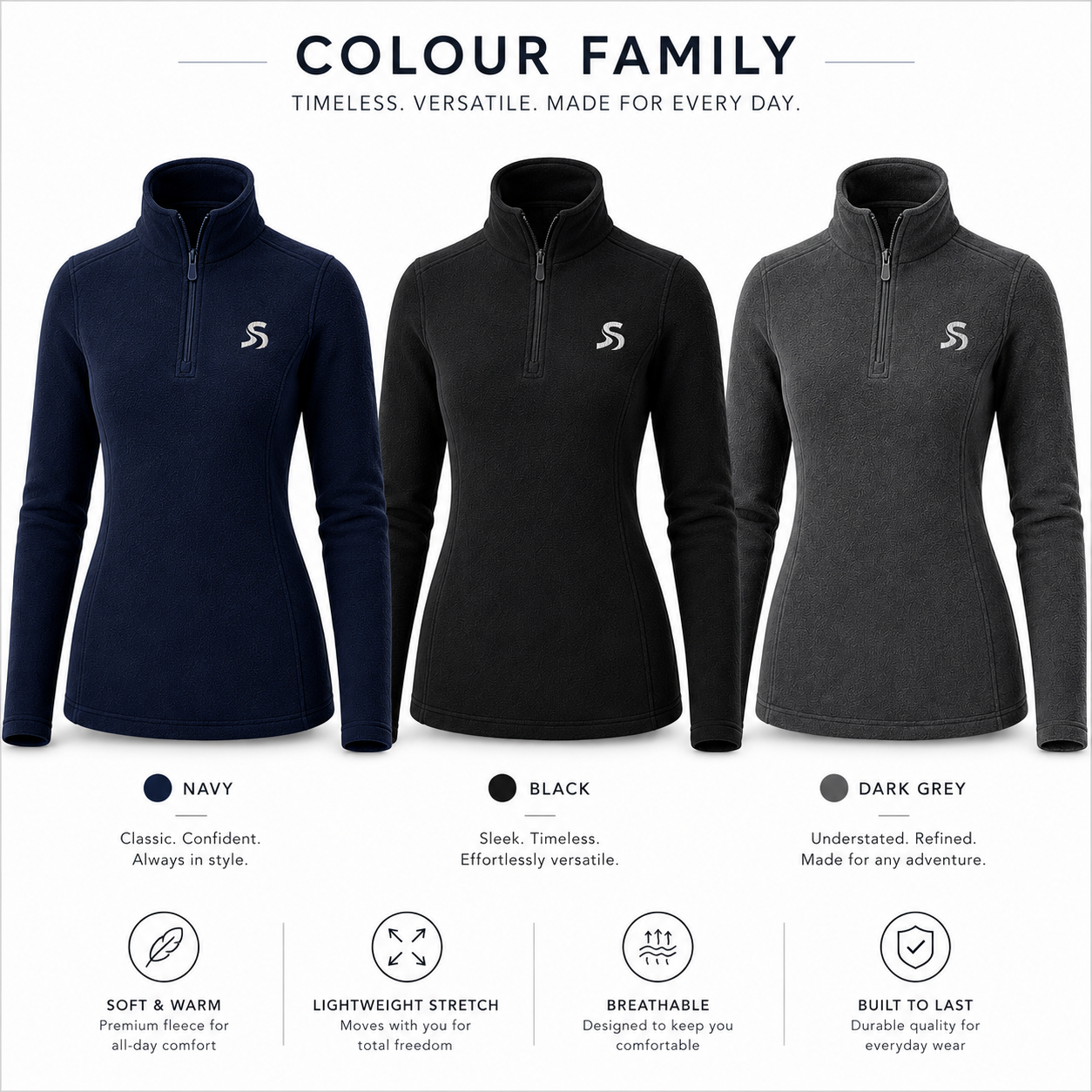 Skyra 1/4 Zip Microfleece