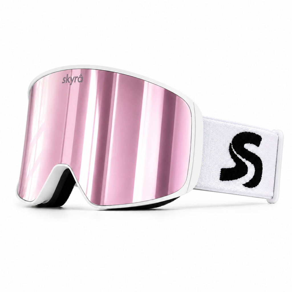 Skyra Magnetic Ski Goggles - Pink Mirror