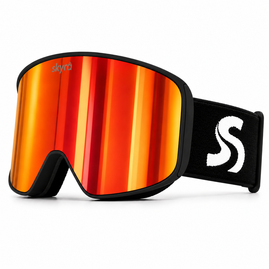 Skyra Magnetic Ski Goggles - Red Mirror