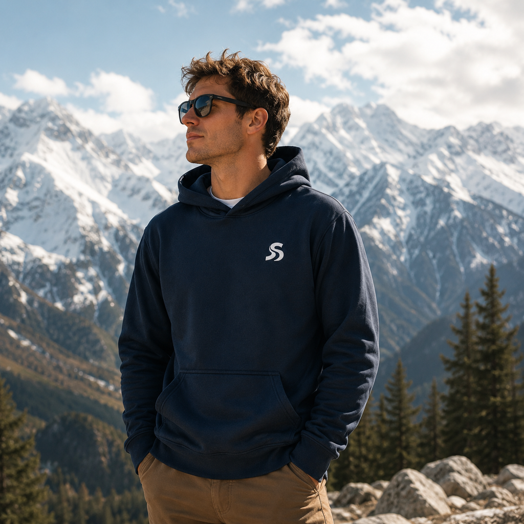 Skyra Classic - Mens Navy Hoodie