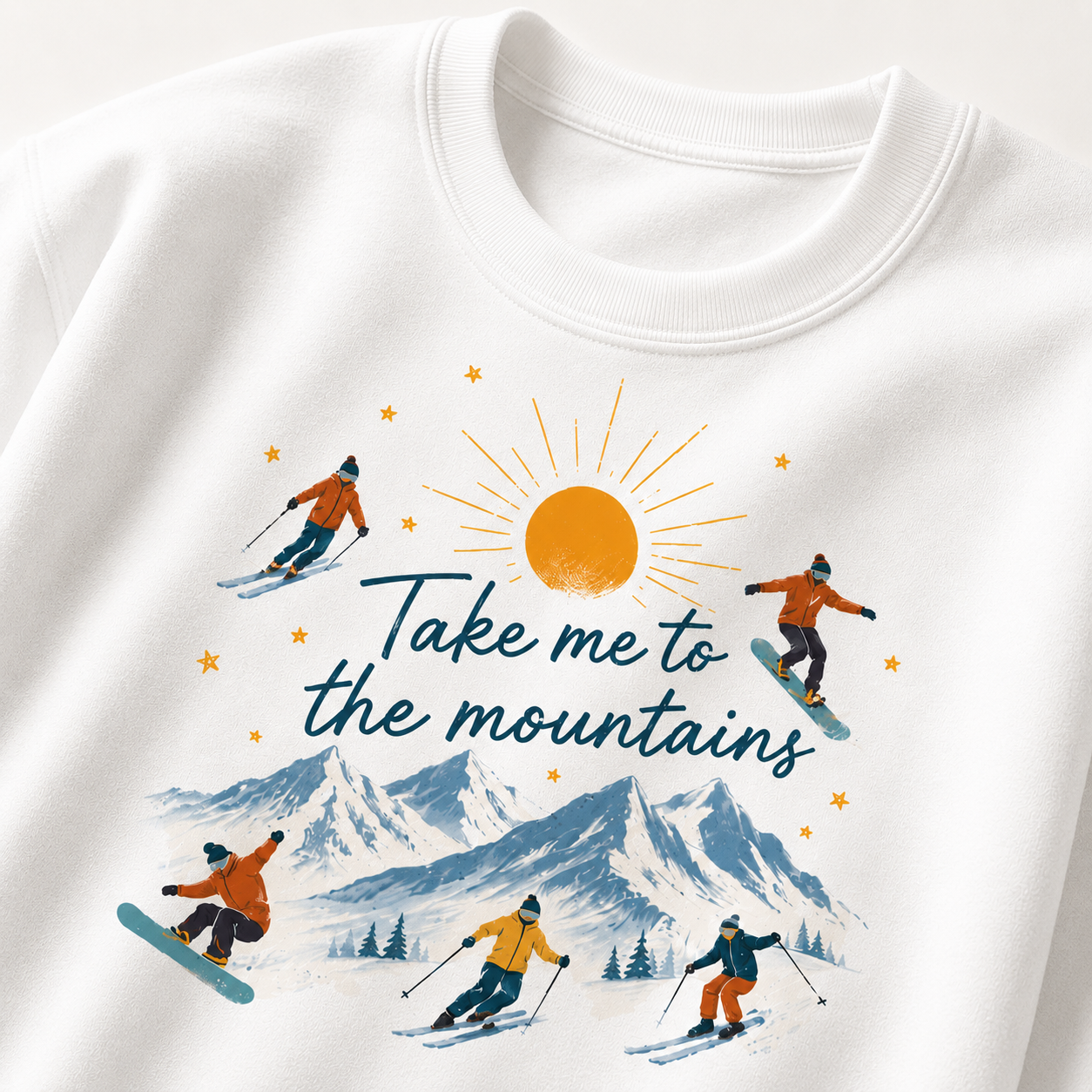 Take me to the Mountains Ski Sweatshirt