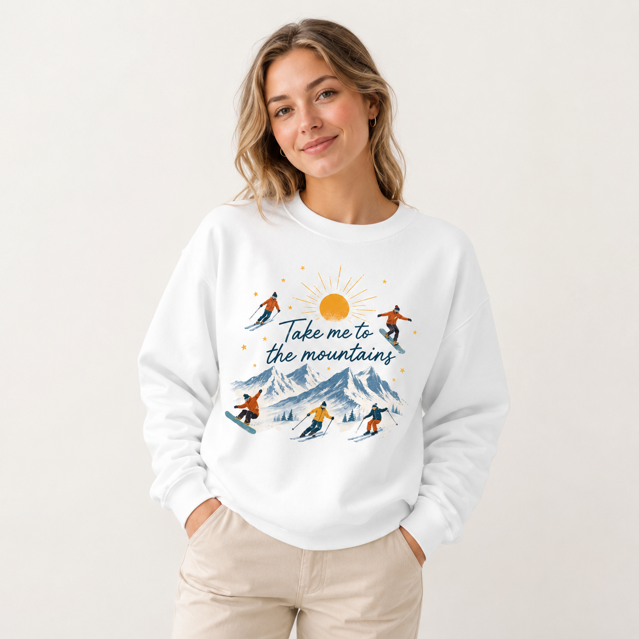 Take me to the Mountains Ski Sweatshirt