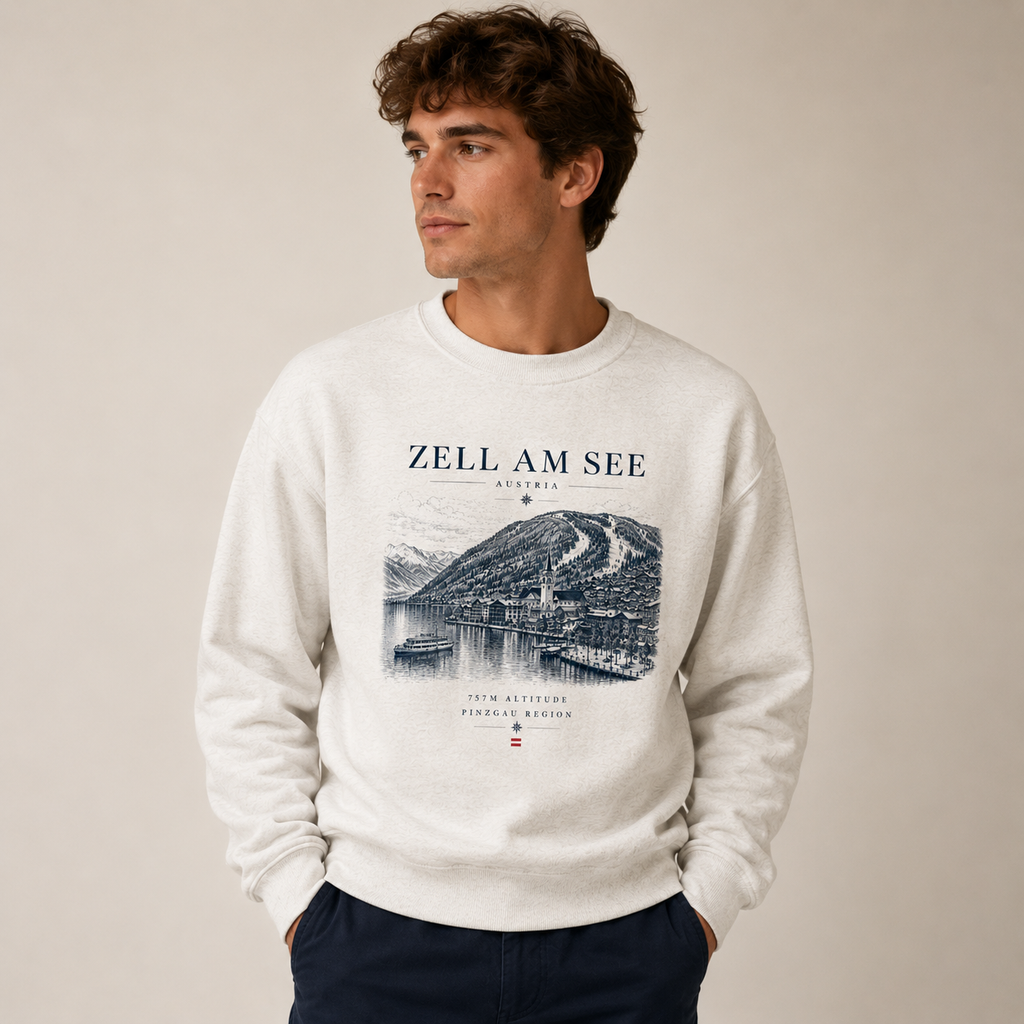 Zell am See Unisex Sweatshirt – Oatmeal