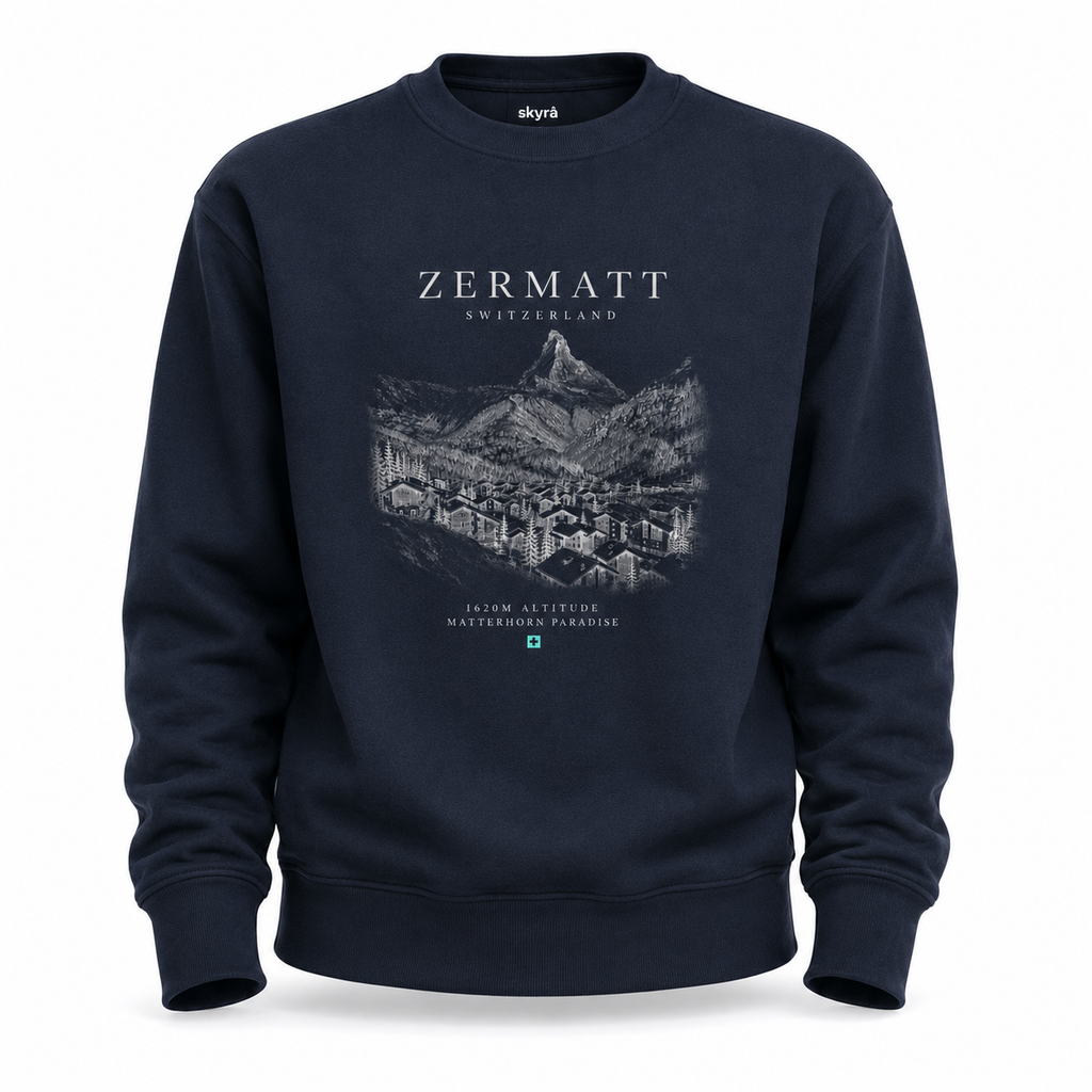 Zermatt Unisex Sweatshirt - Navy