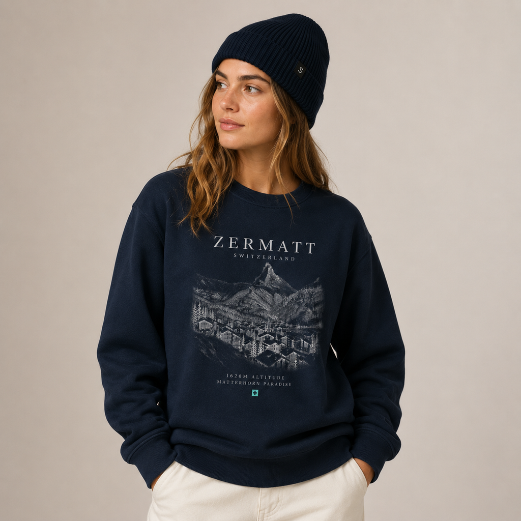 Zermatt Unisex Sweatshirt - Navy