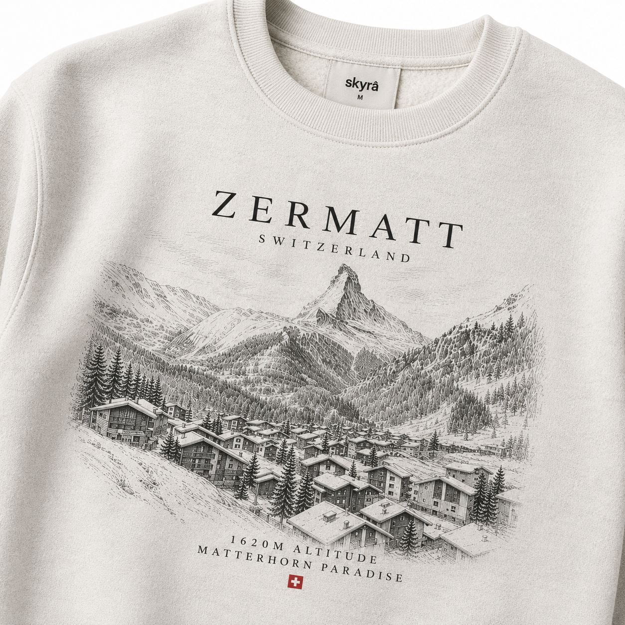 Zermatt Unisex Sweatshirt - Oatmeal