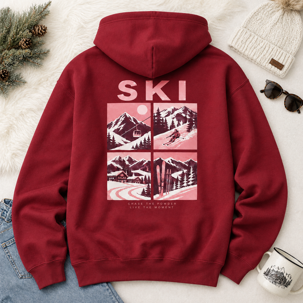 Chasing Powder Zip Hoodie