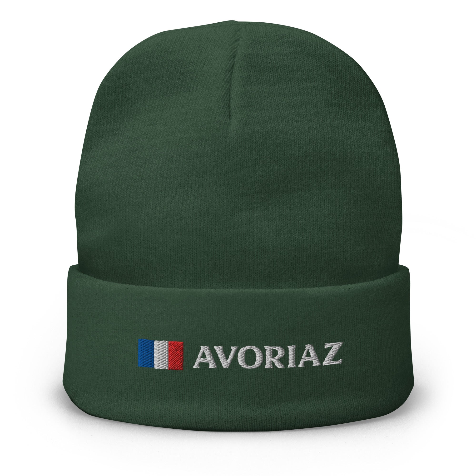 Avoriaz Green beanie hat