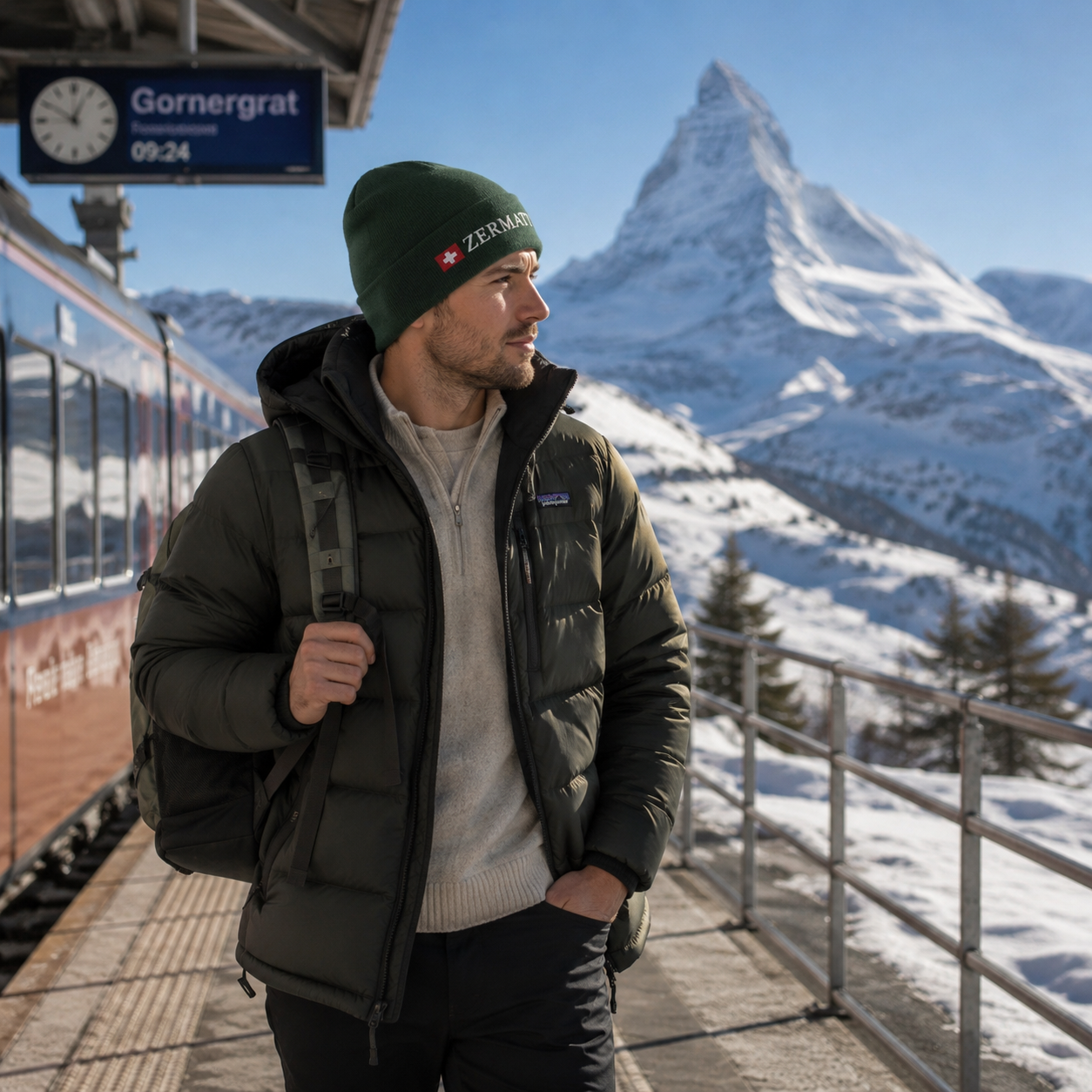 Zermatt Embroidered Beanie