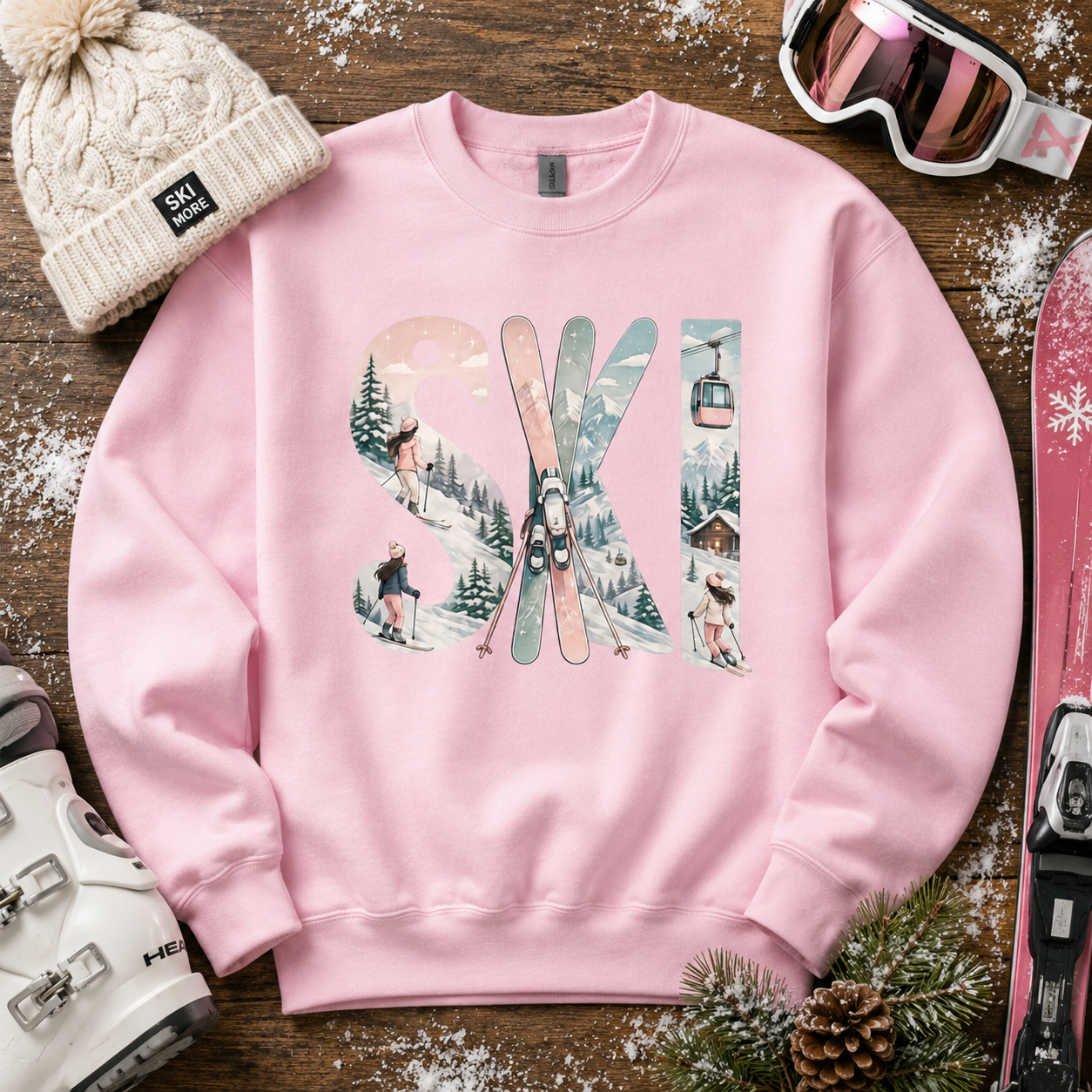 Blush Slopes Sweatshirt